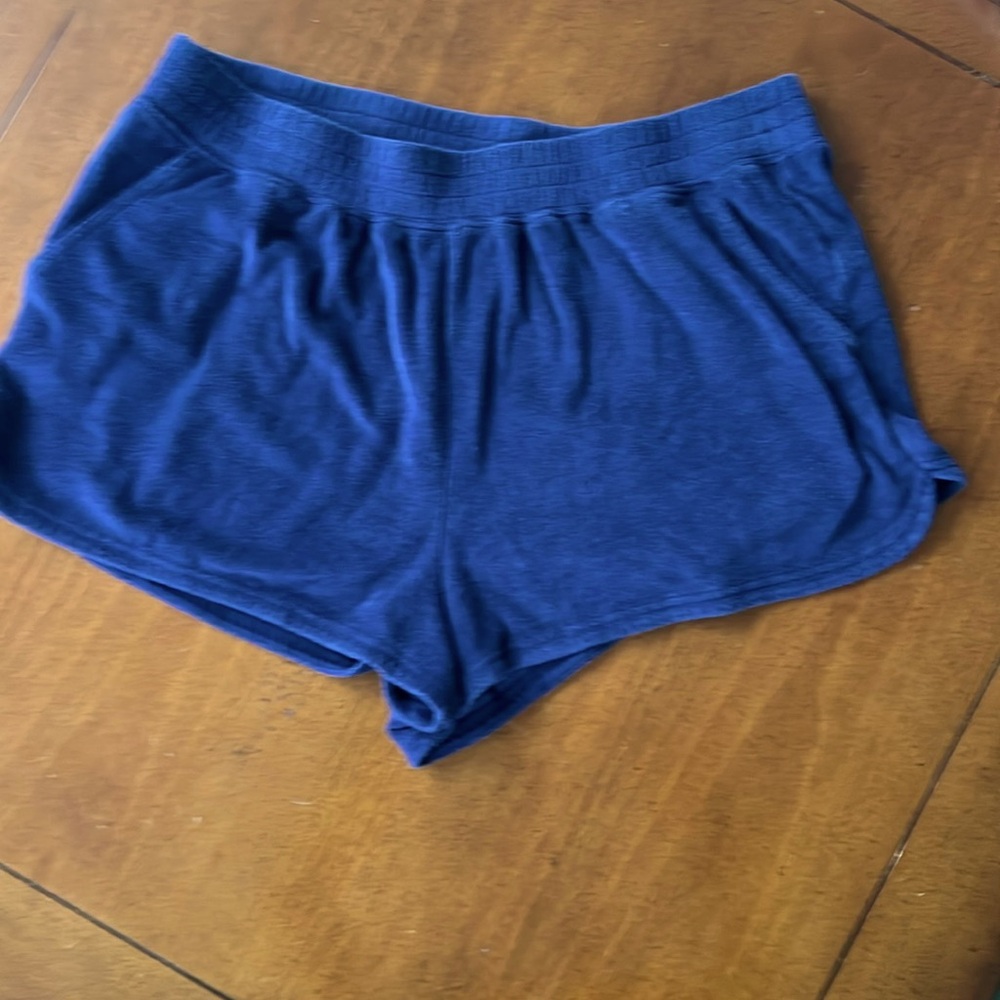 Aerie offline women’s navy blue terry cloth shorts